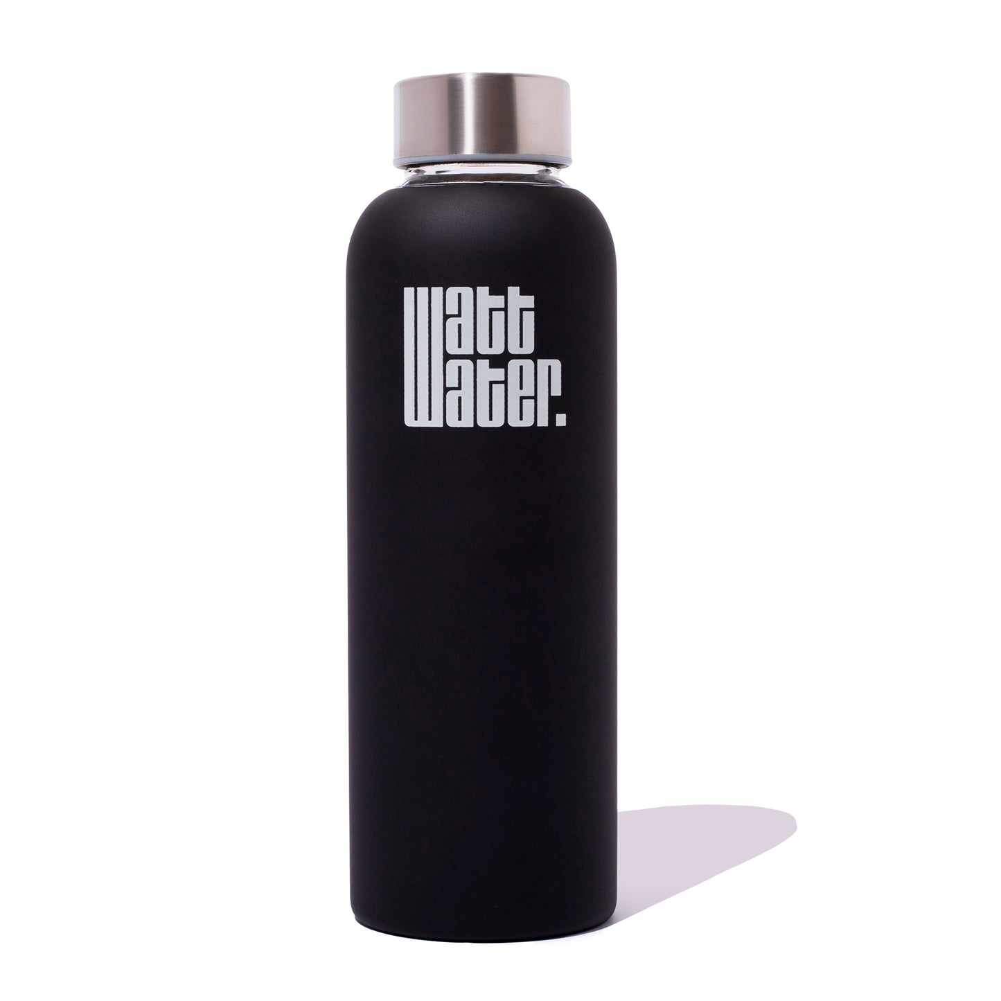 Watt Water Borosilicate Glass Bottle - Black- Watt Water